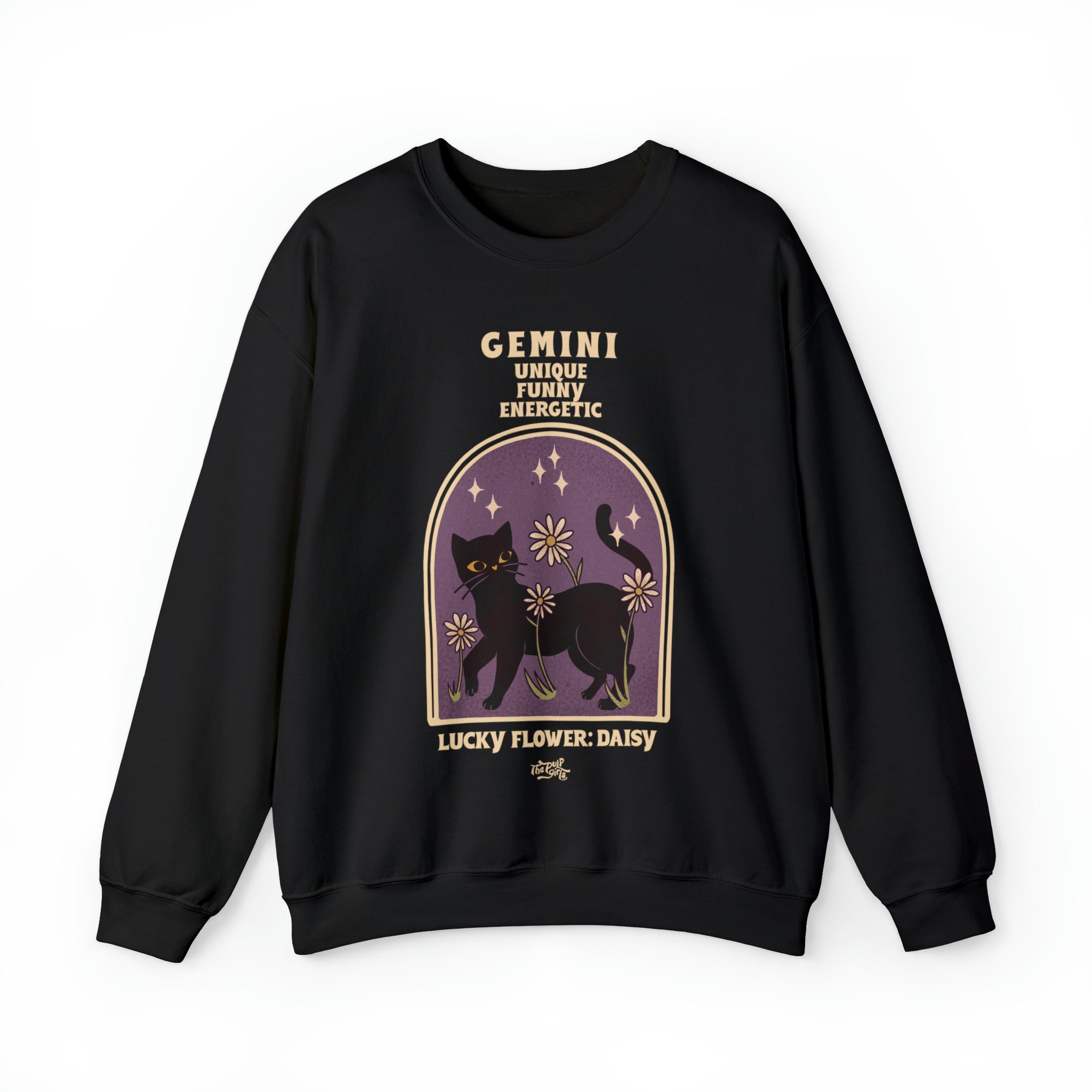 Gemini Cat Astrology Crewneck