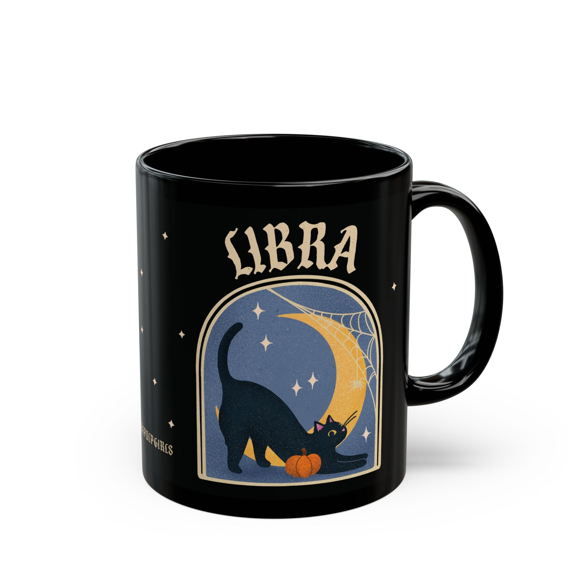Libra Spooky Cat Astrology Mug