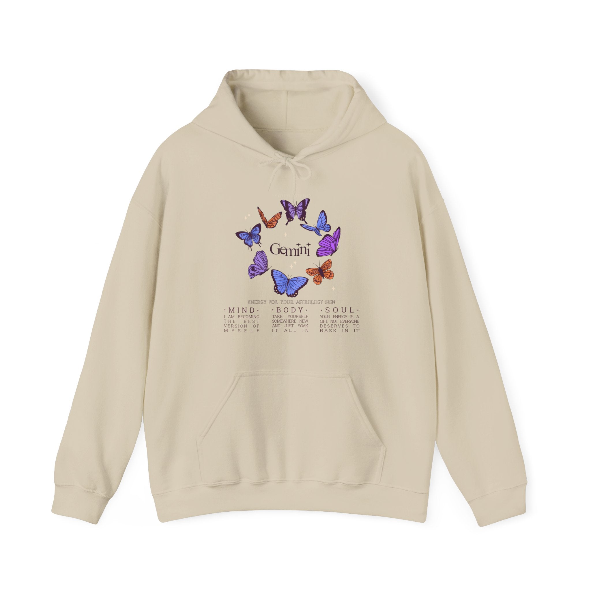 Gemini Butterfly Astrology Hoodie