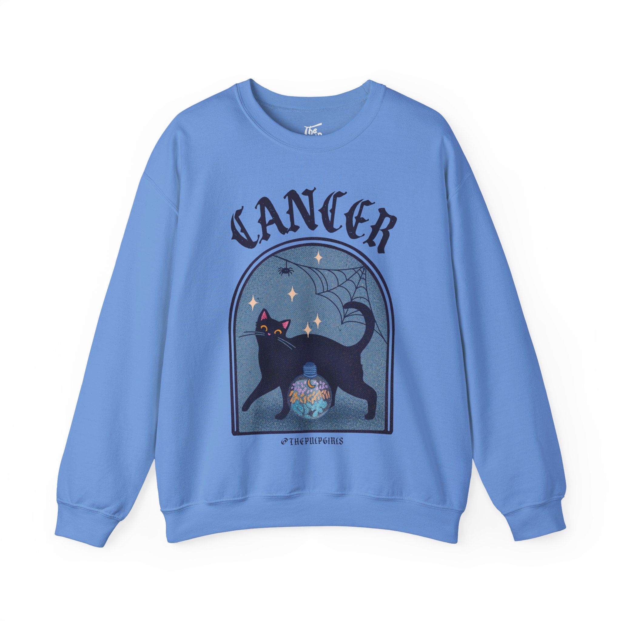 Cancer Spooky Cat Astrology Crewneck