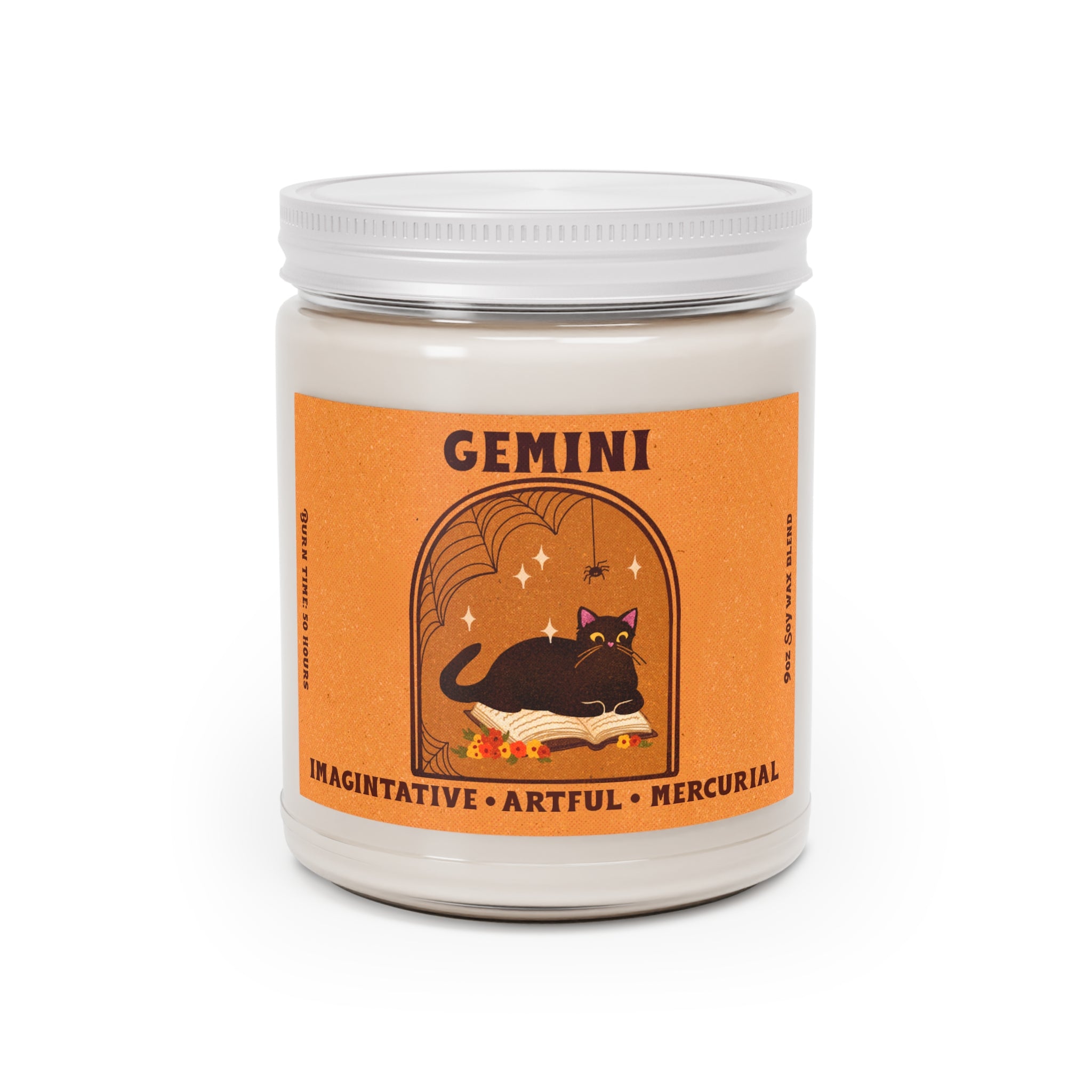 Spooky Cat Candle - Gemini