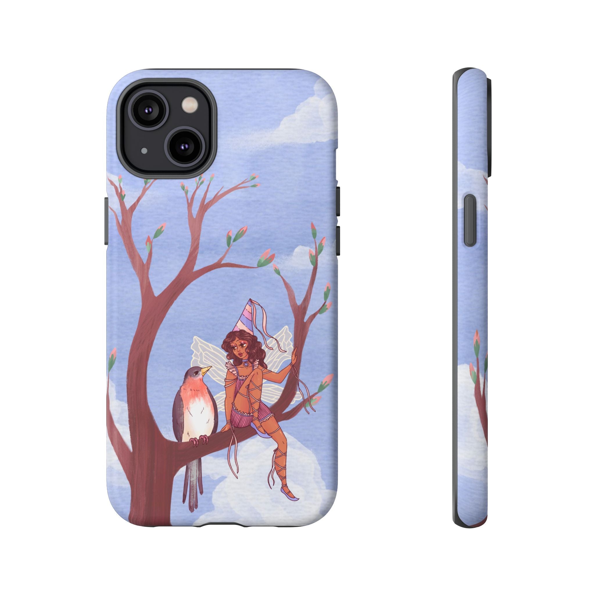 Pink Bird & Fairy Phone Case
