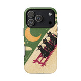 Sledding Kitties Phone Case