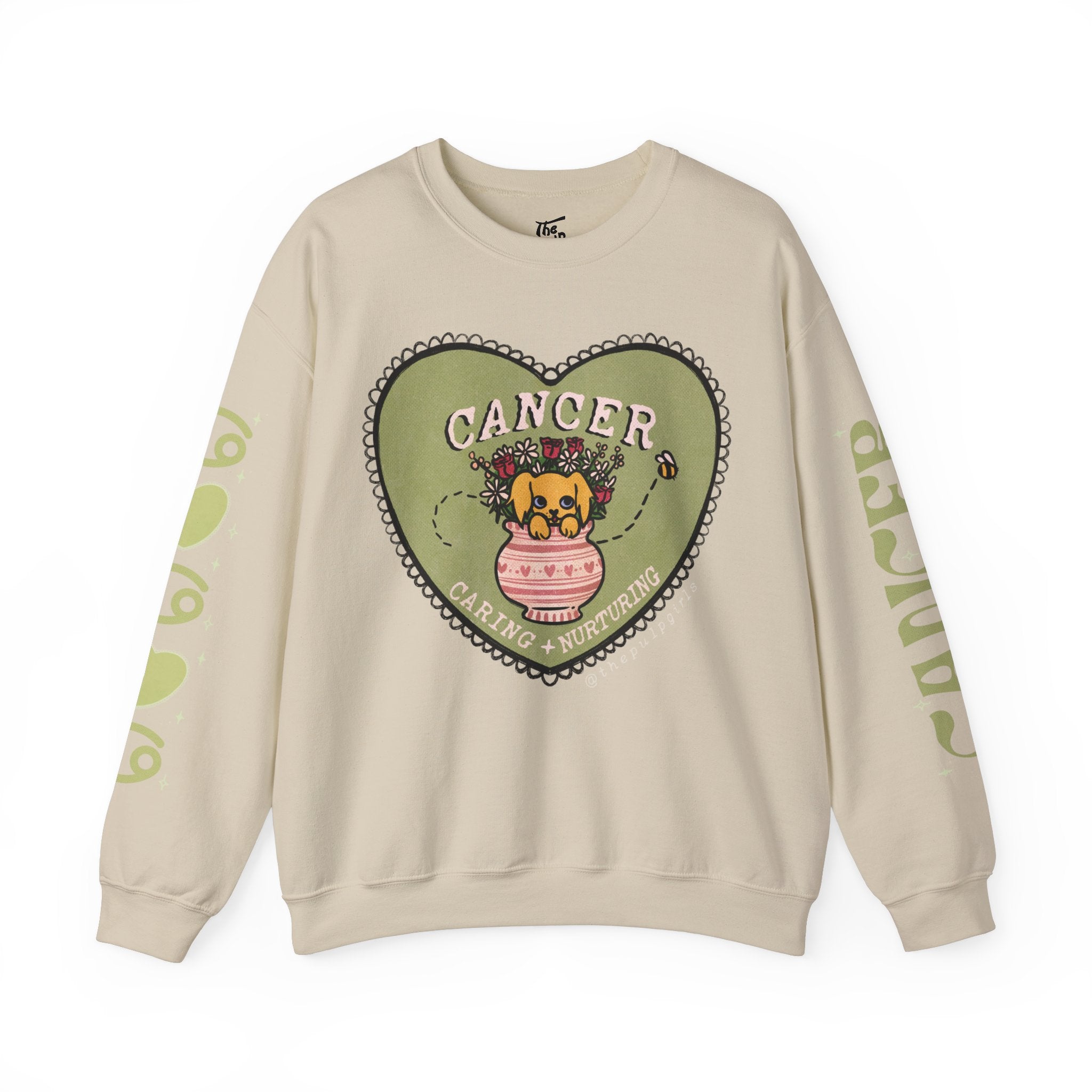Cancer Lover Dog Astrology Crewneck