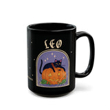 Leo Spooky Cat Astrology Mug
