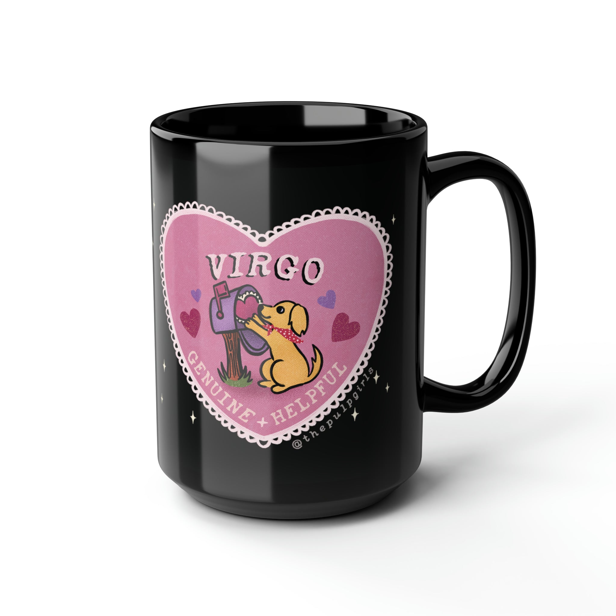 Lover Dog Astrology Mug - Virgo 15oz