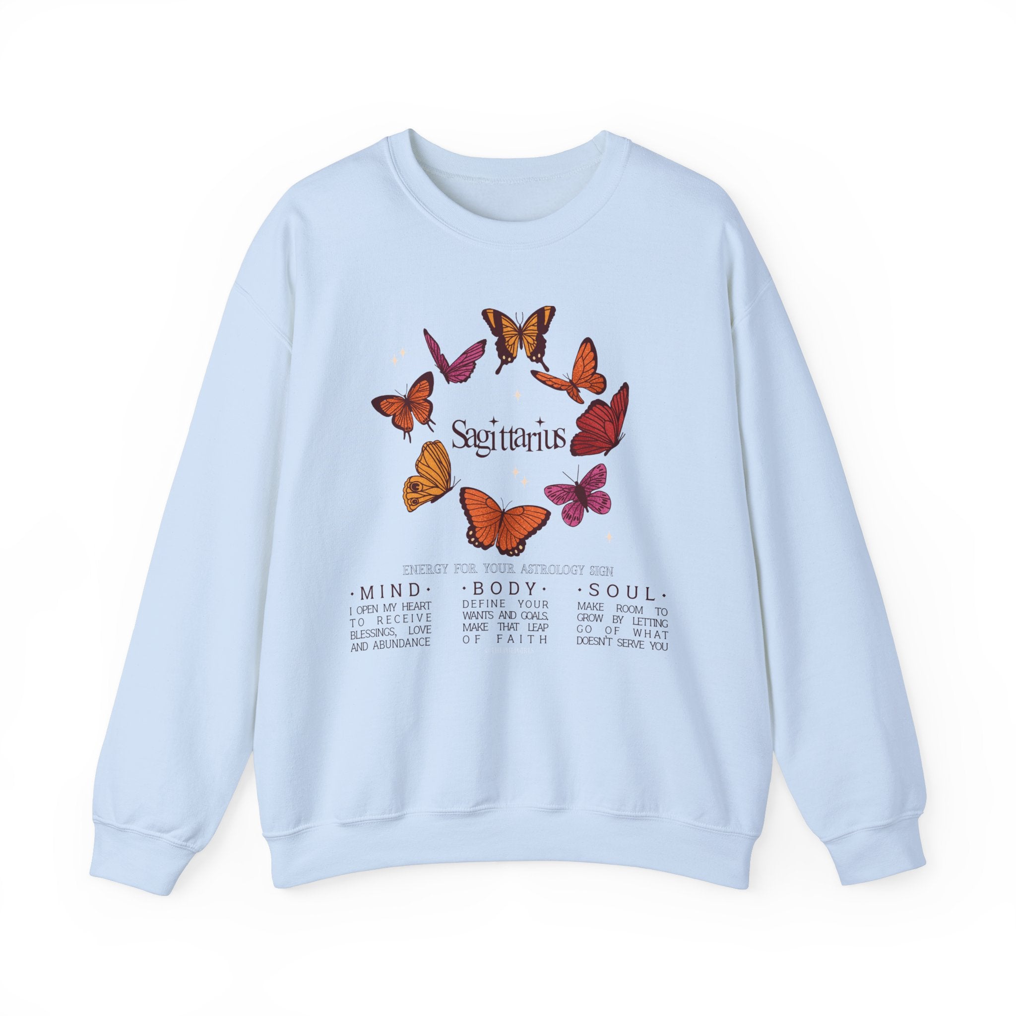 Sagittarius Butterfly Astrology Crewneck