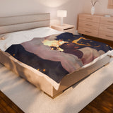 Cat Lovers Celestial Plush Blanket