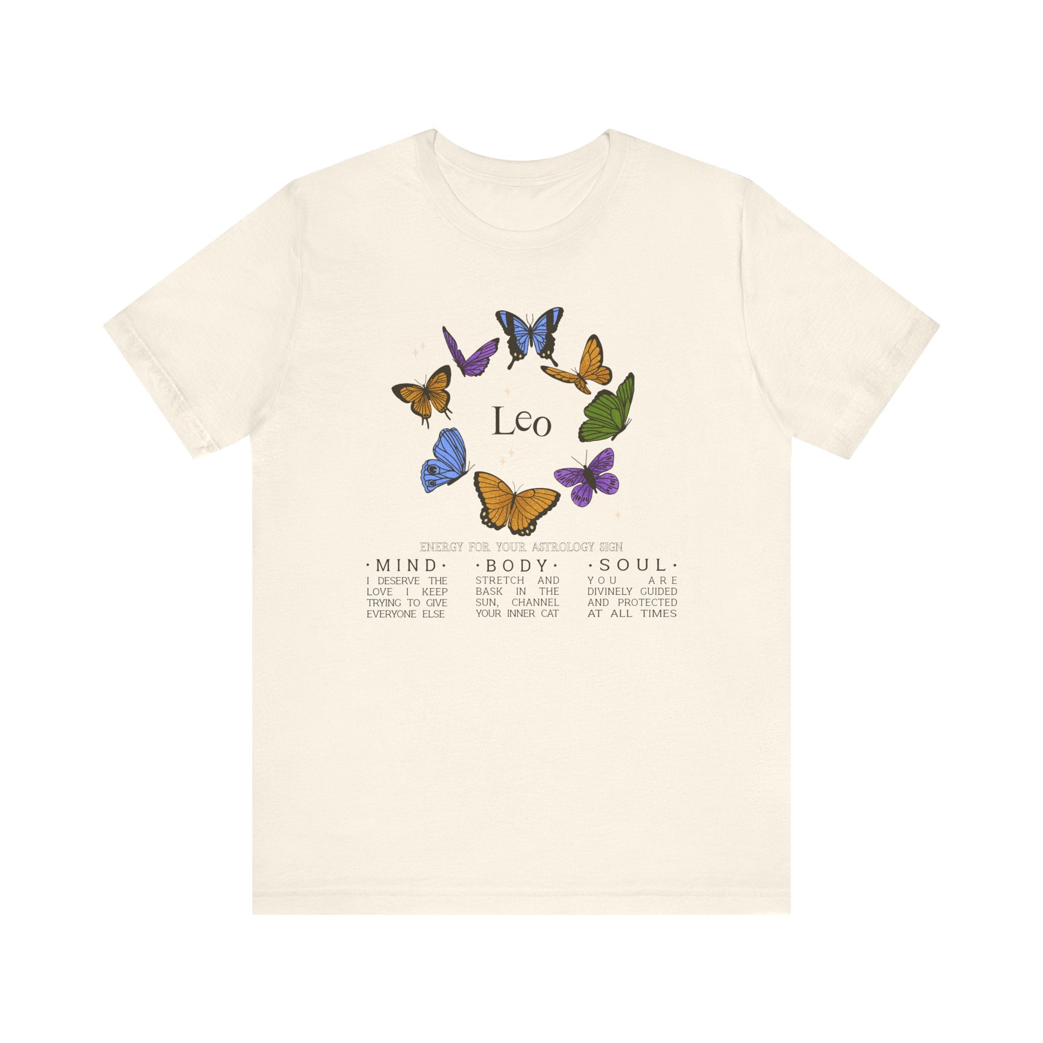 Leo Astrology Butterfly Tee