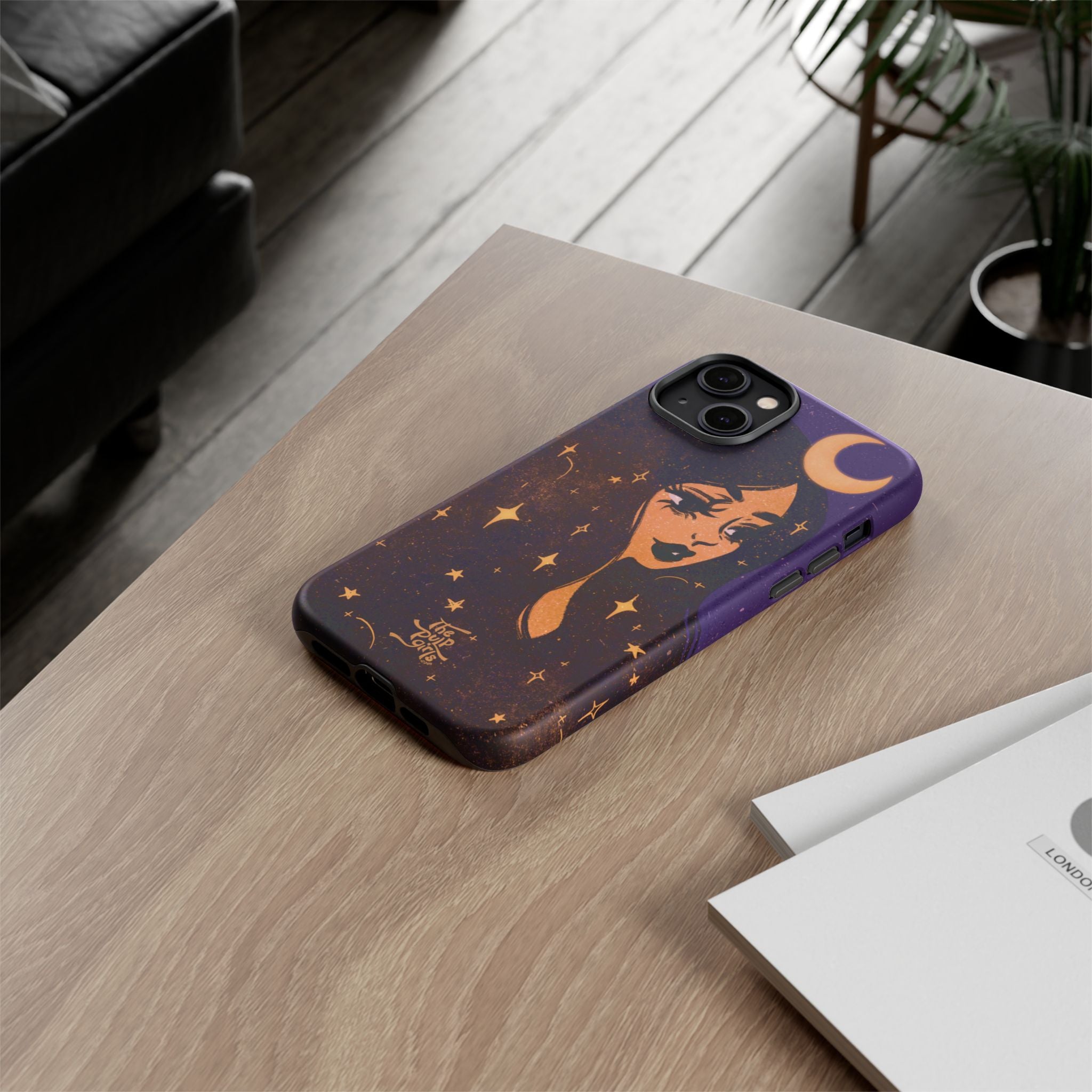 Moon Girl Purple Phone Case