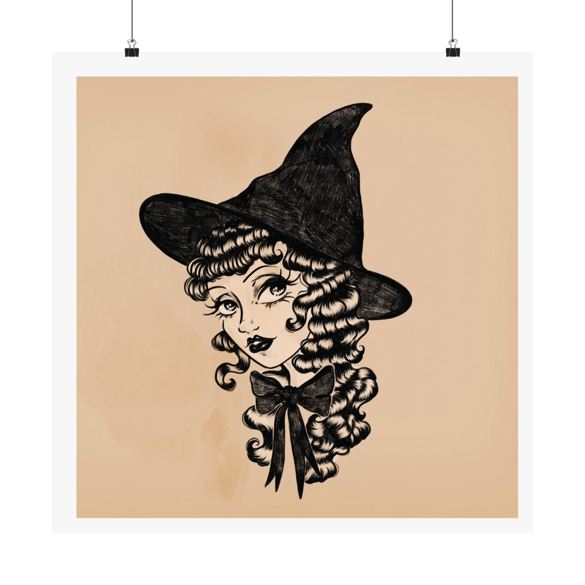 Curious Witch Matte Art Print