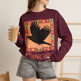 Cancer Whimsical Crow Crewneck Sweatshirt