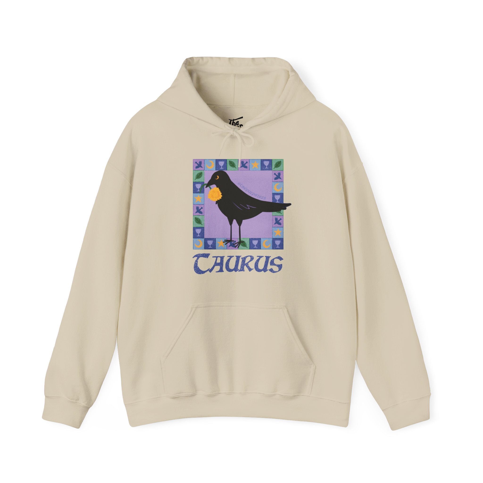 Taurus Whimsical Crow Hoodie