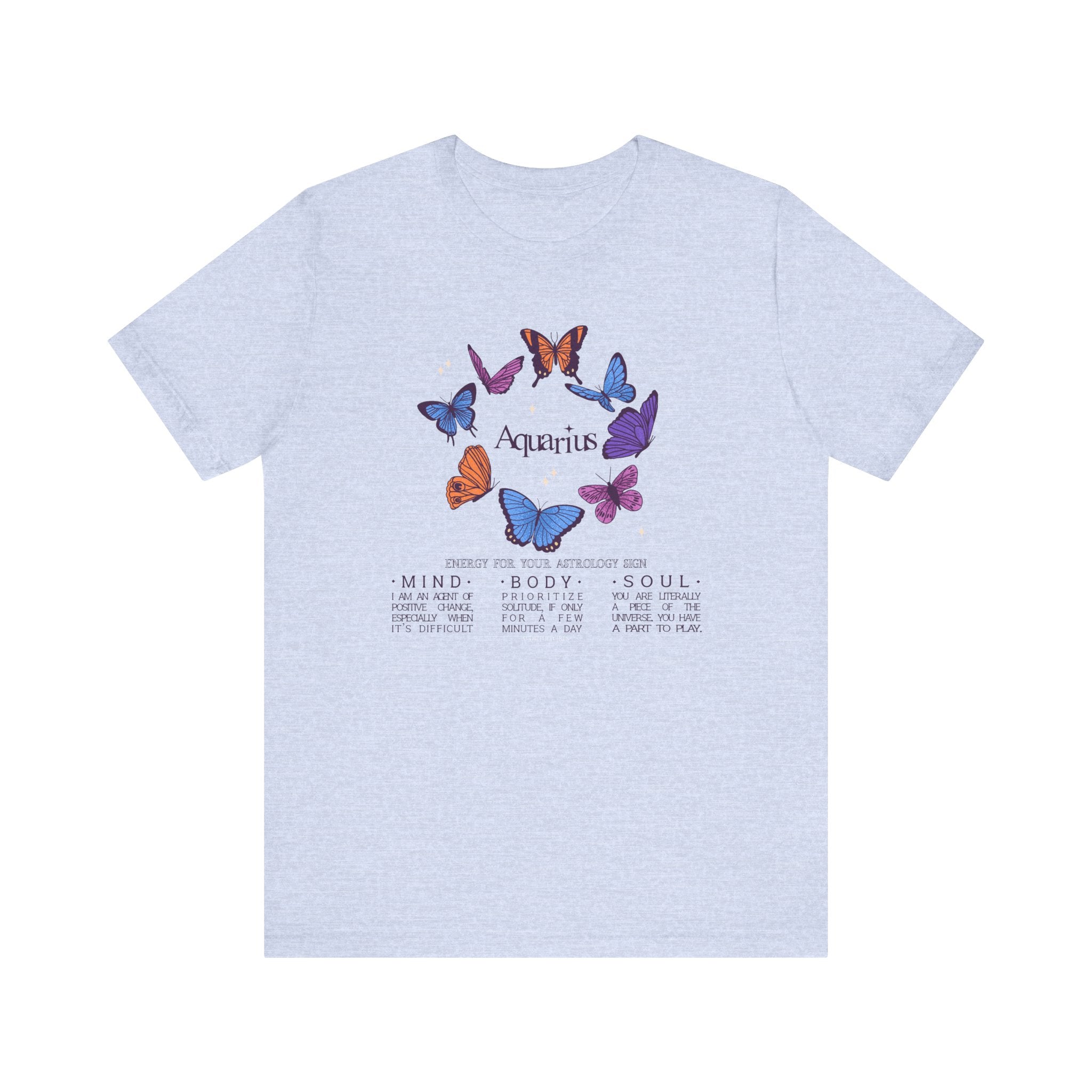 Aquarius Astrology Butterfly Tee