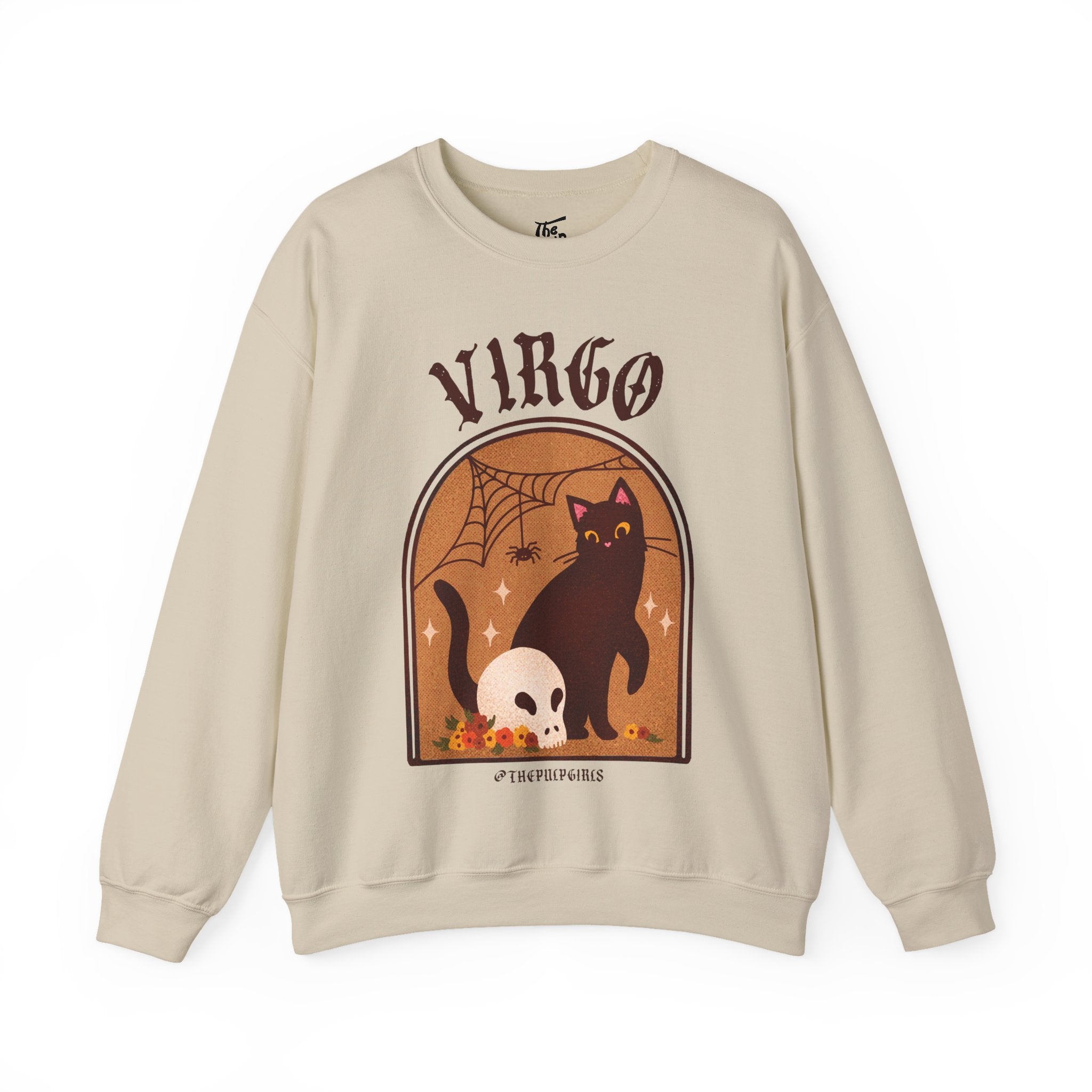 Virgo Spooky Cat Astrology Crewneck