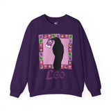 Leo Whimsical Crow Crewneck Sweatshirt