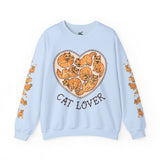 Orange Cat Lover Crewneck Sweatshirt