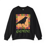 Gemini Whimsical Crow Crewneck Sweatshirt