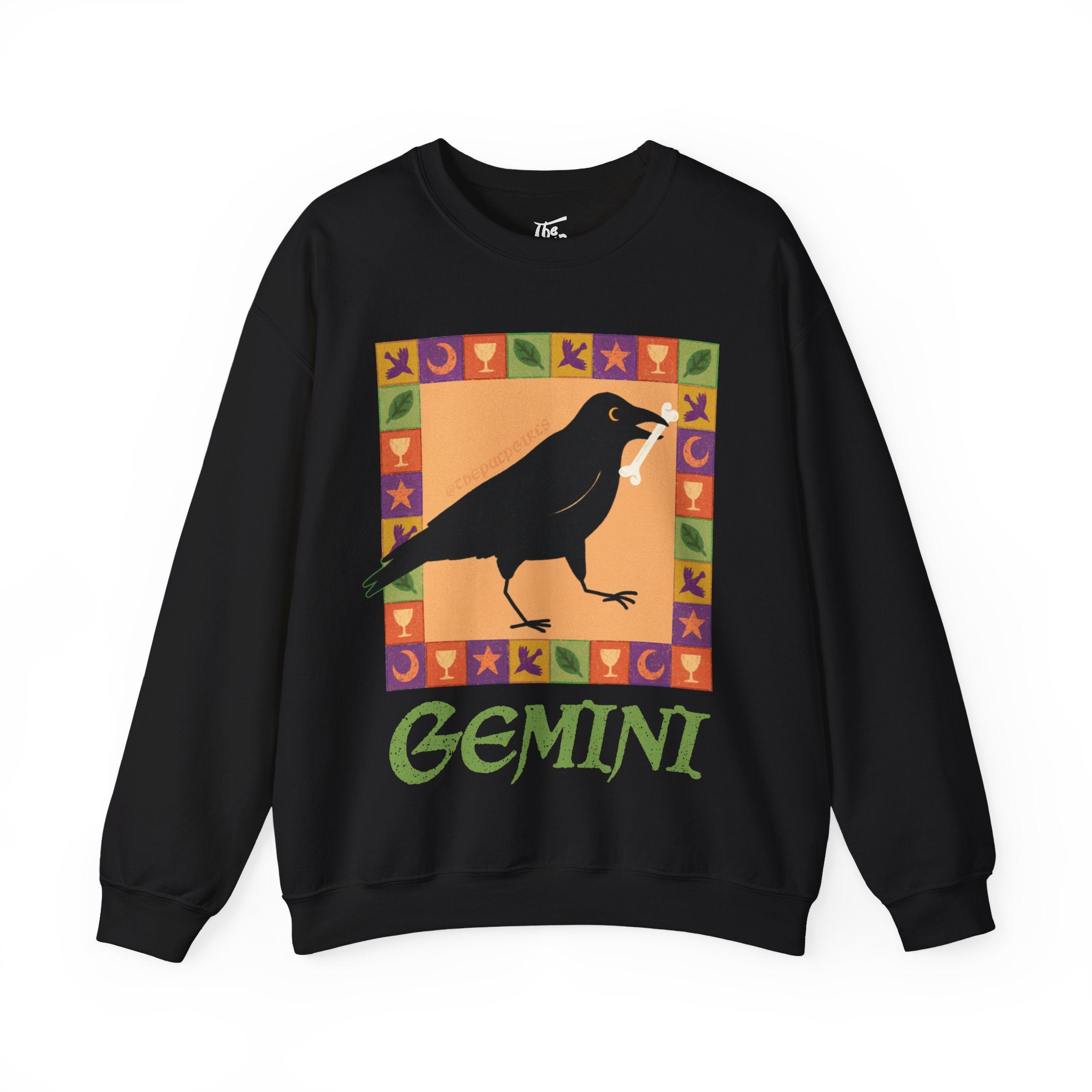 Gemini Whimsical Crow Crewneck Sweatshirt