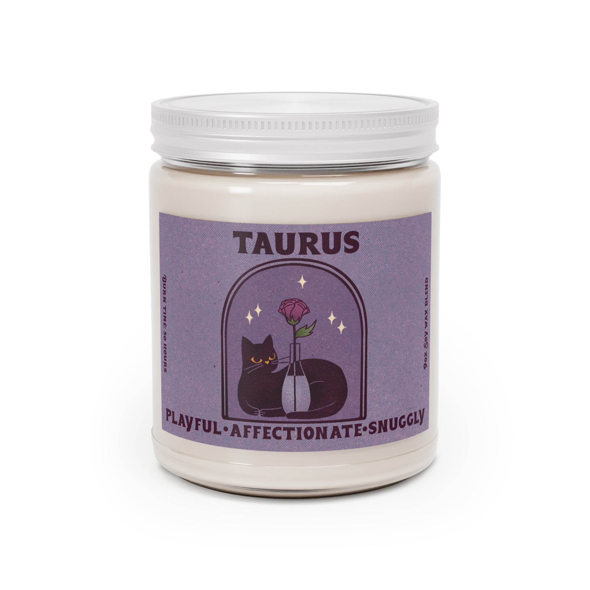 Taurus Cat Astrology Candle