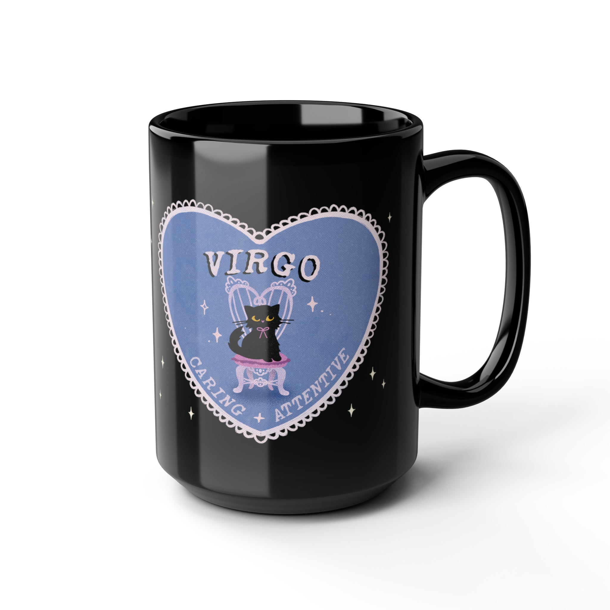 Love Cat Astrology Mug - Virgo 15oz