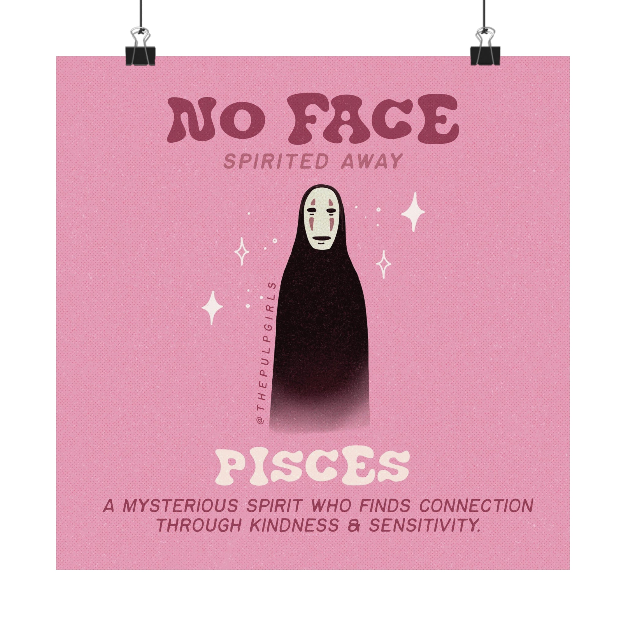 Studio Ghibli Fan - No Face - Pisces - Art Print