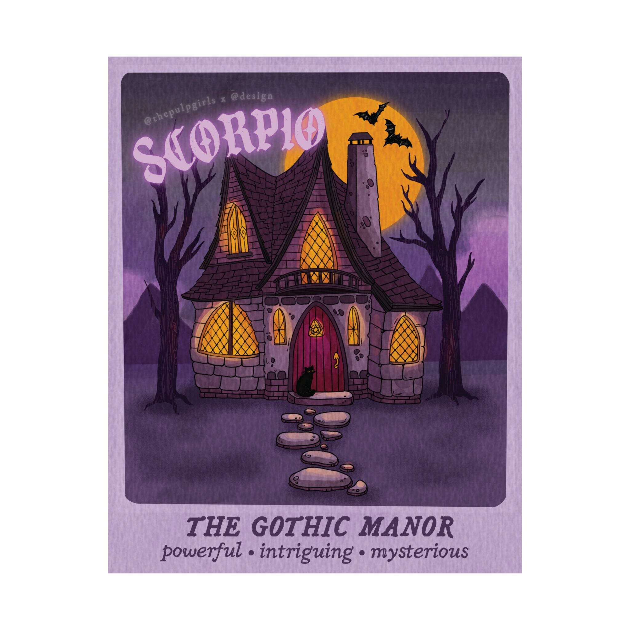 Scorpio Autumn Home Astrology Art Print