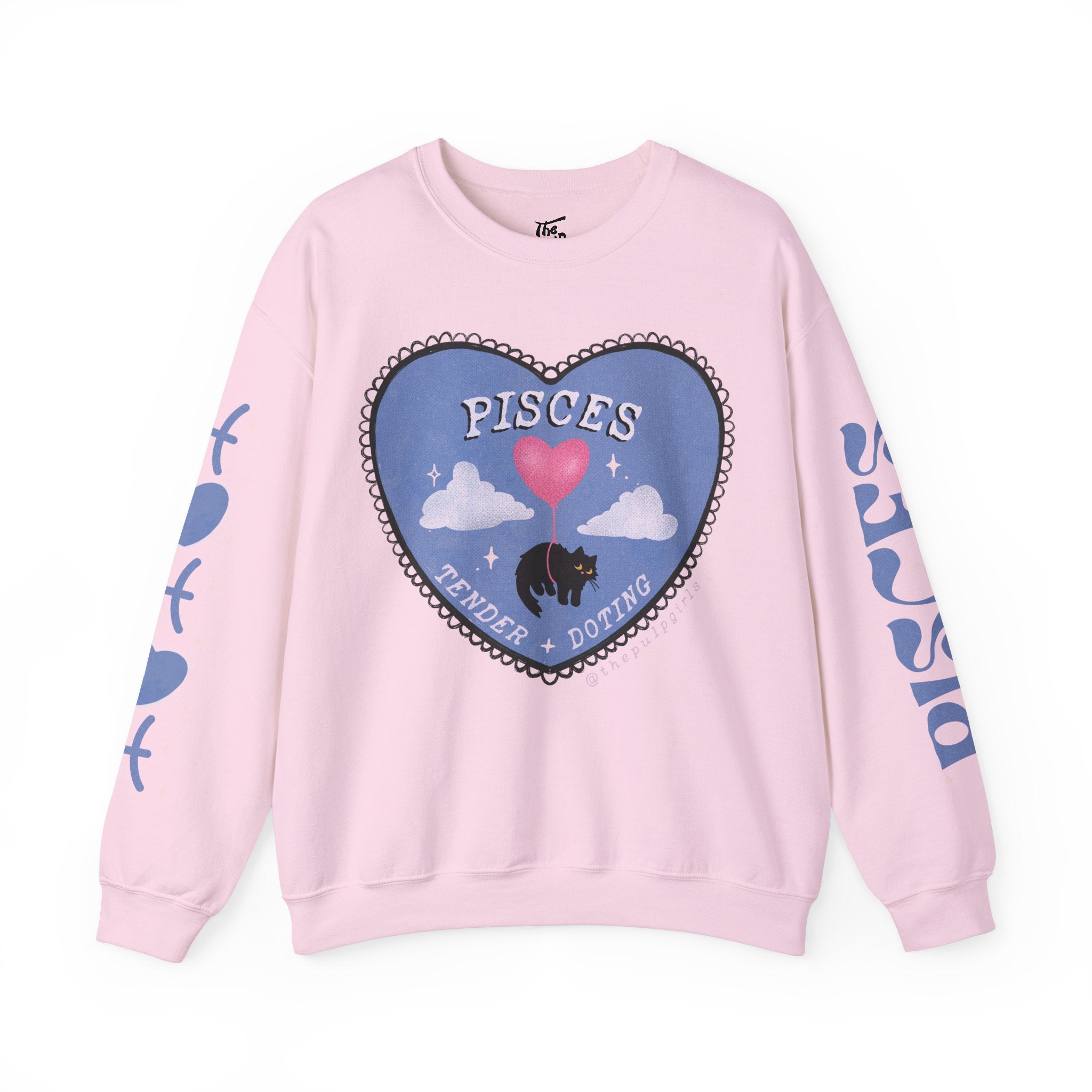 Pisces Love Cat Astrology Crewneck