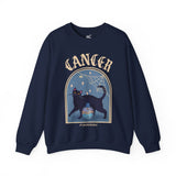Cancer Spooky Cat Astrology Crewneck