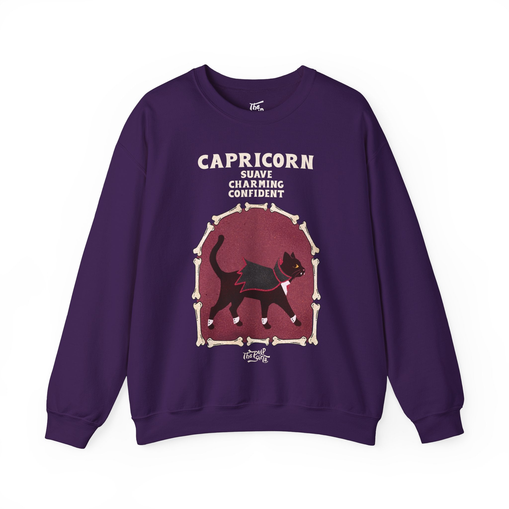 Capricorn Halloween Cat Astrology Crewneck