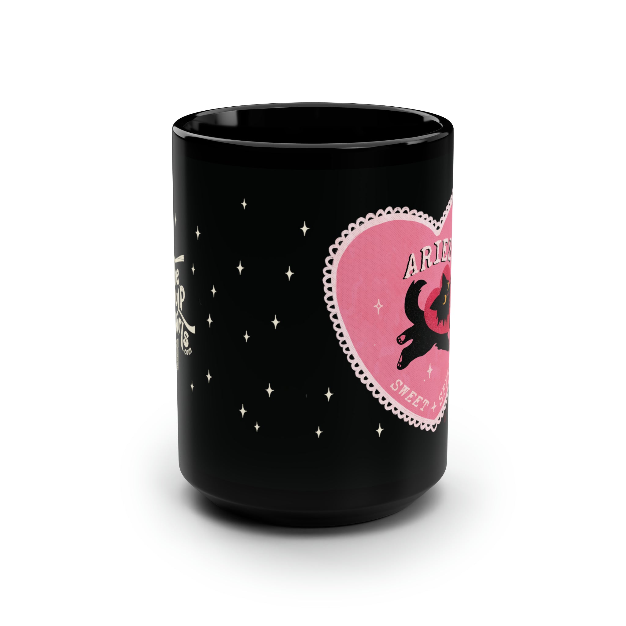 Love Cat Astrology Mug - Aries 15oz