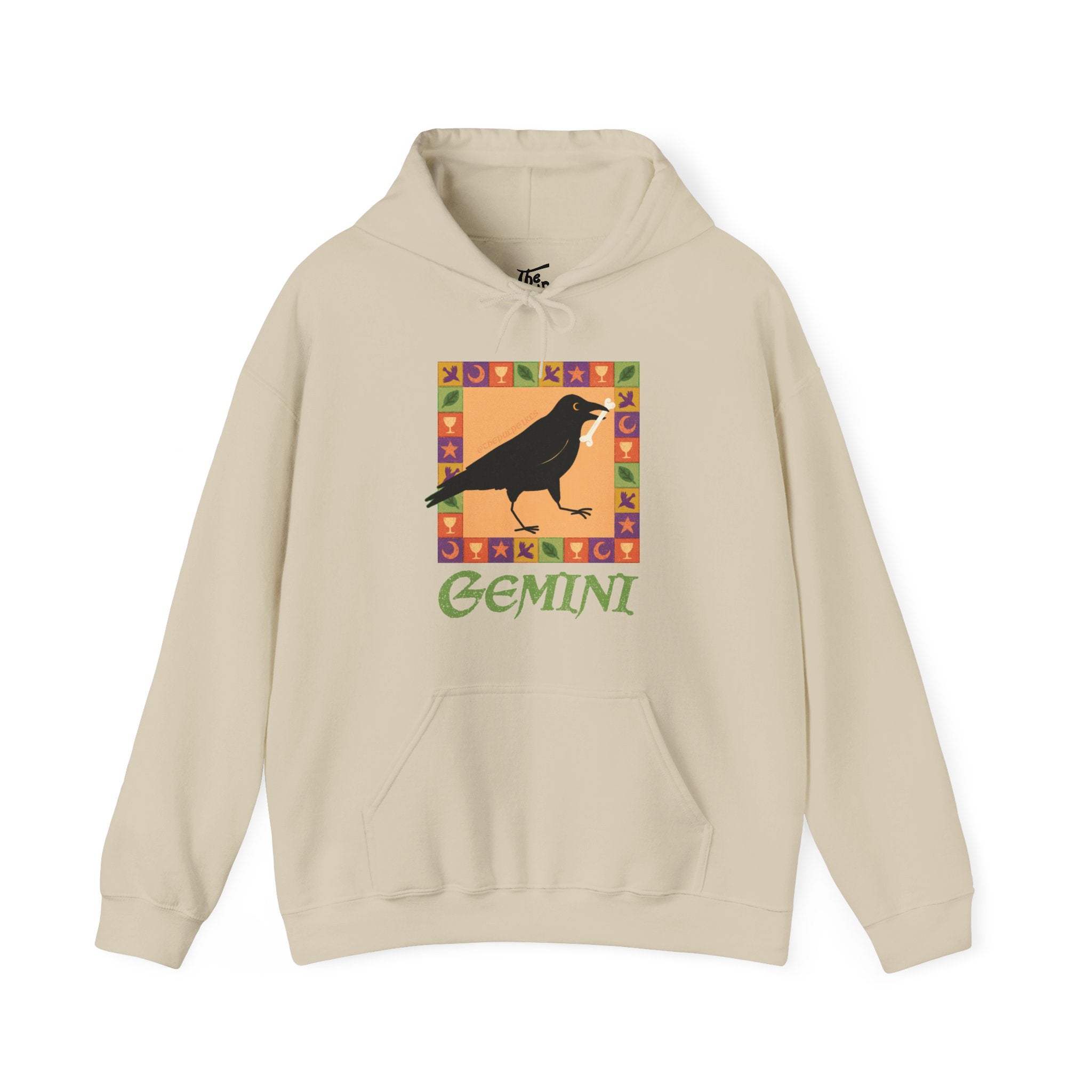 Gemini Whimsical Crow Hoodie