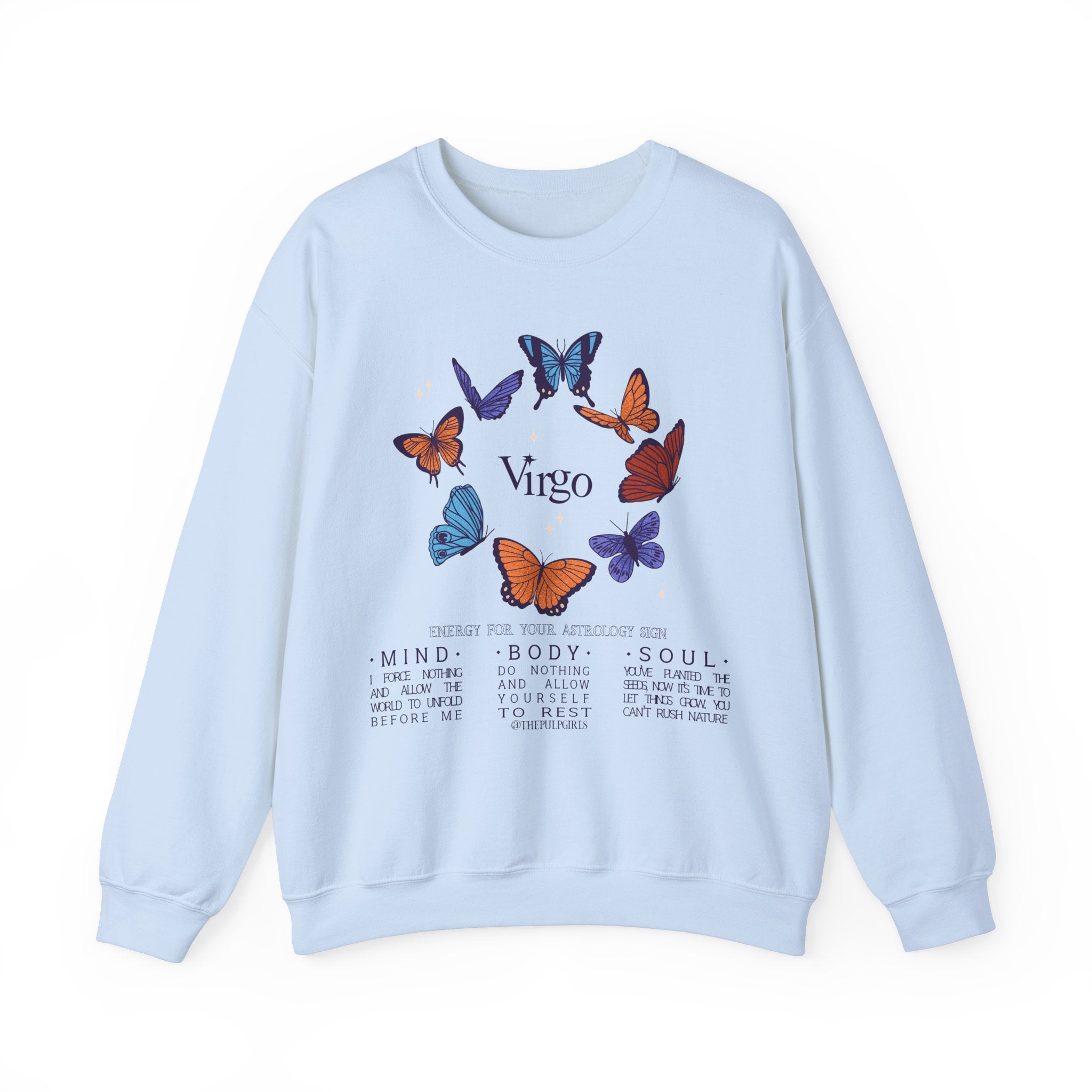 Virgo Butterfly Astrology Crewneck
