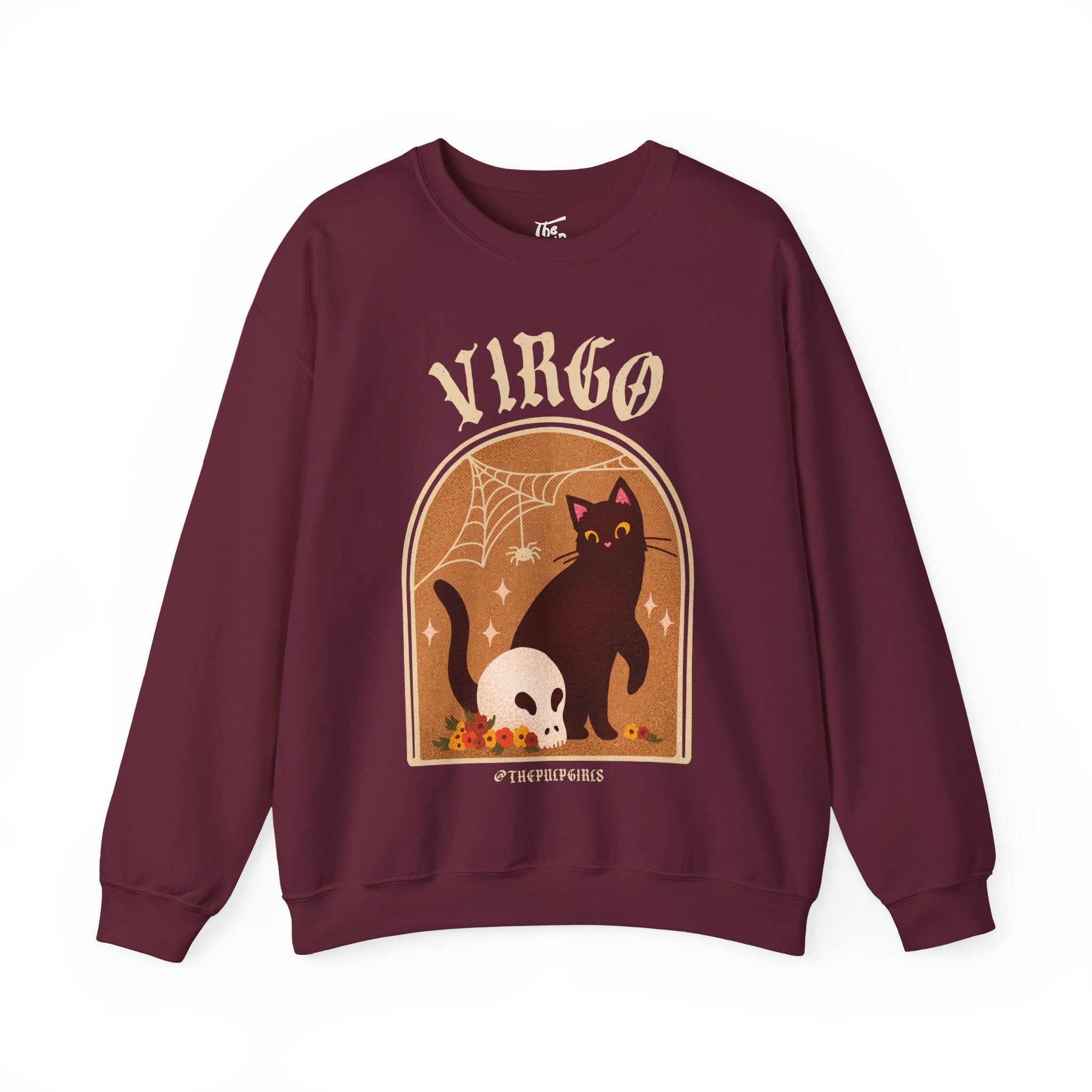 Virgo Spooky Cat Astrology Crewneck