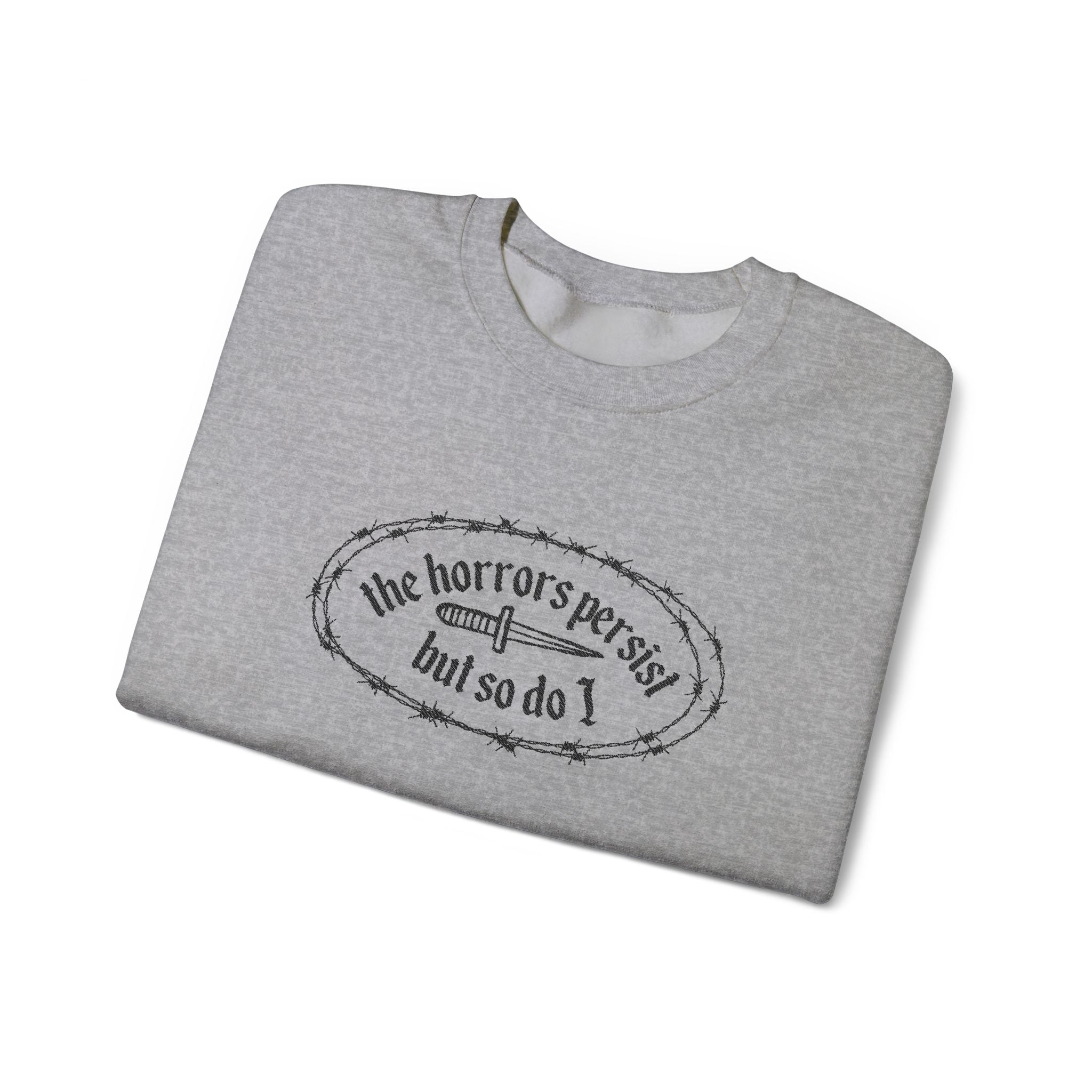 The Horrors Embroidered Crewneck Sweatshirt