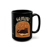 Gemini Spooky Cat Astrology Mug