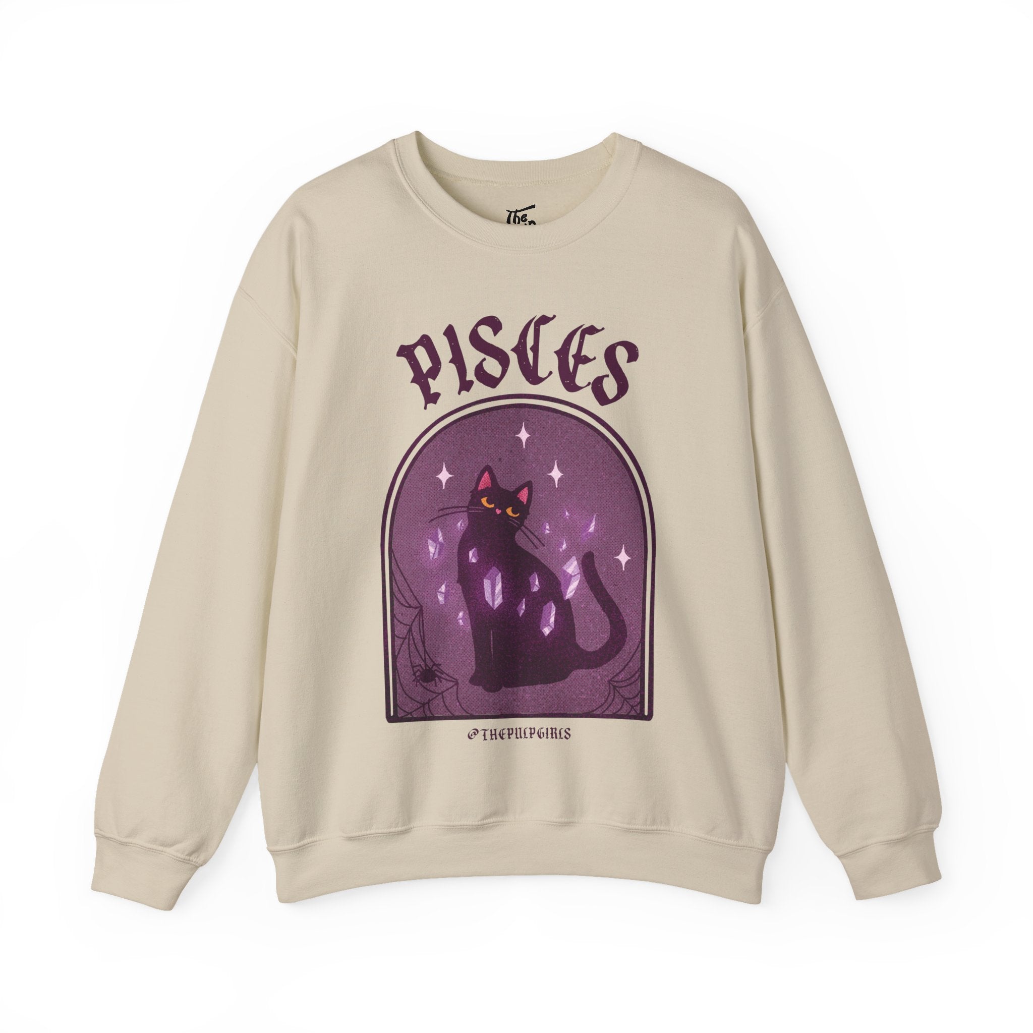Pisces Spooky Cat Astrology Crewneck
