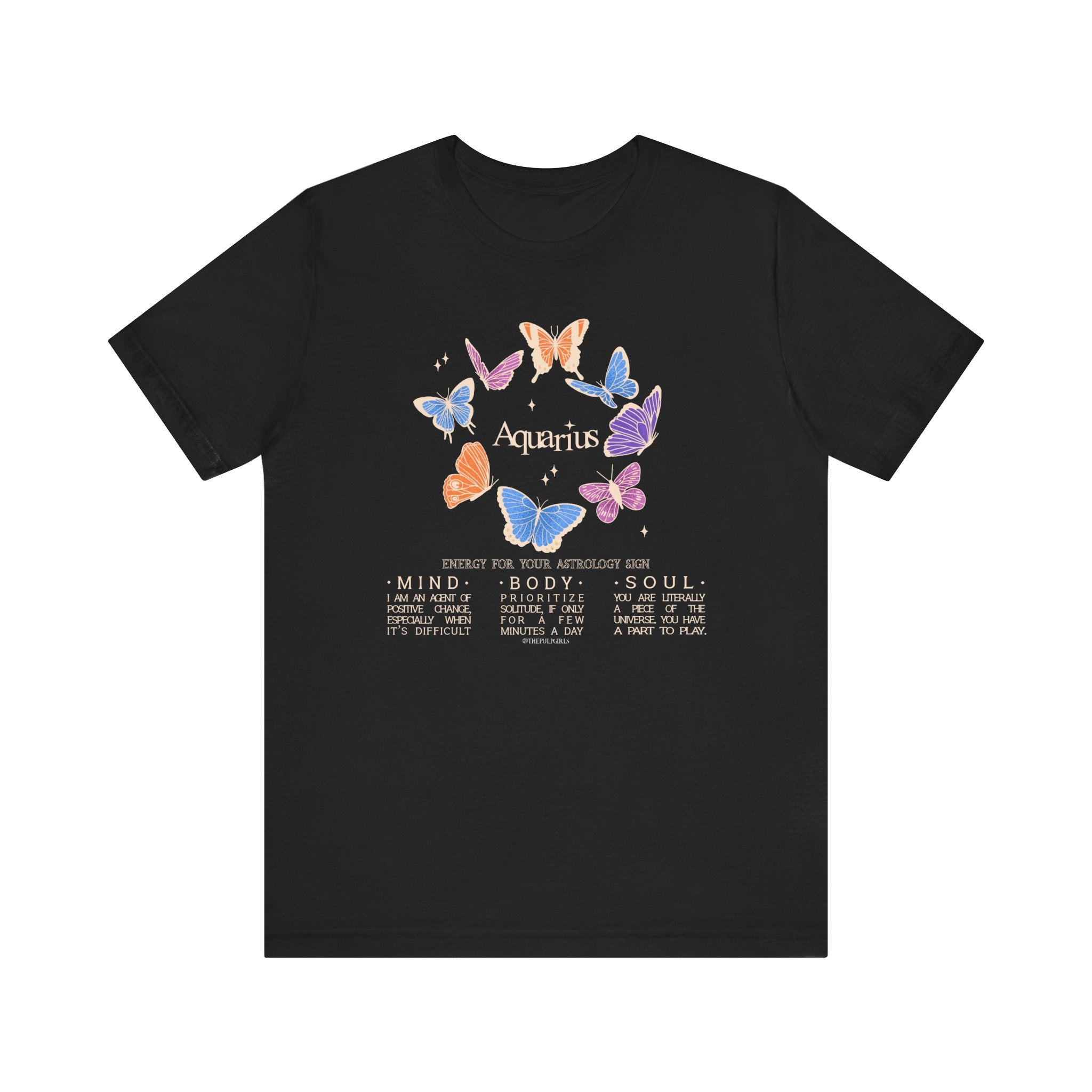 Aquarius Astrology Butterfly Tee