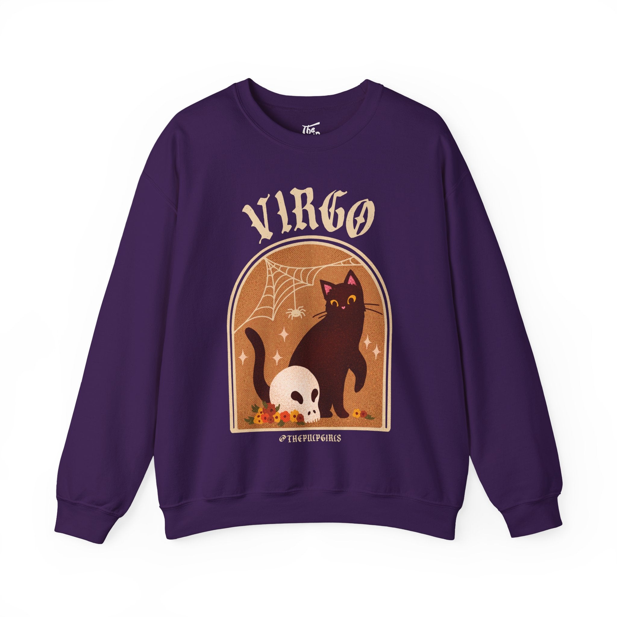 Virgo Spooky Cat Astrology Crewneck