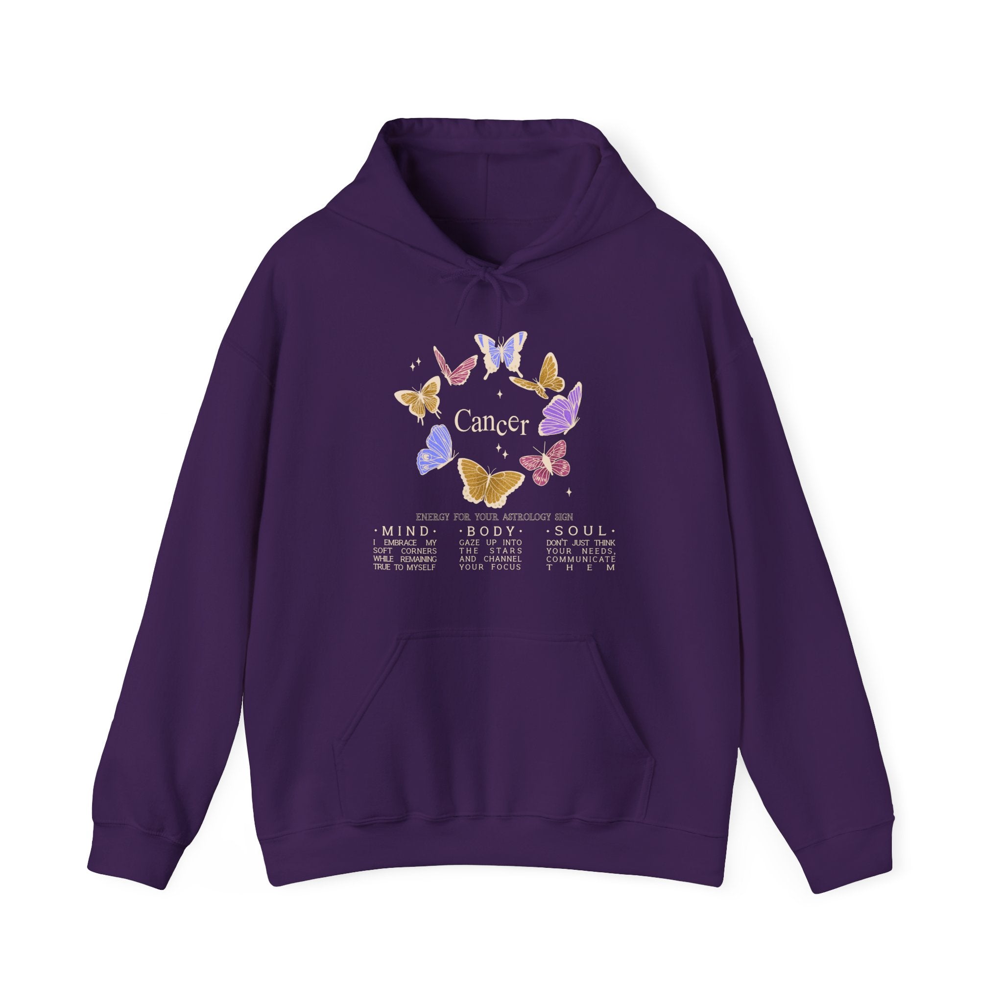 Cancer Butterfly Astrology Hoodie