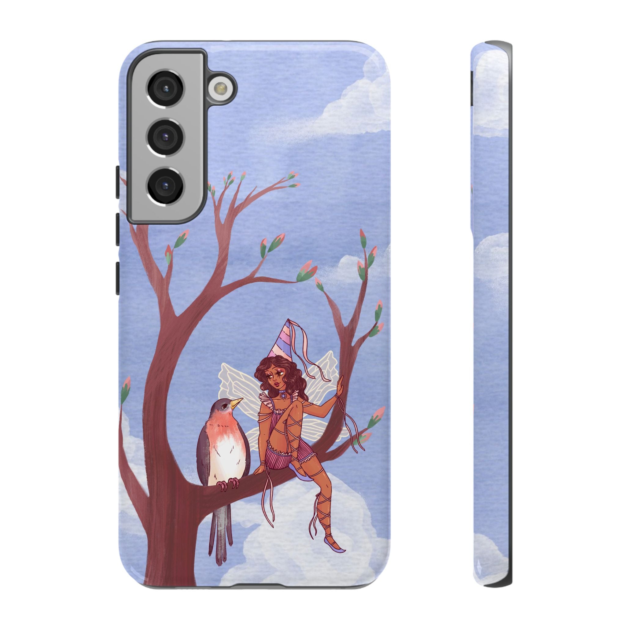 Pink Bird & Fairy Phone Case