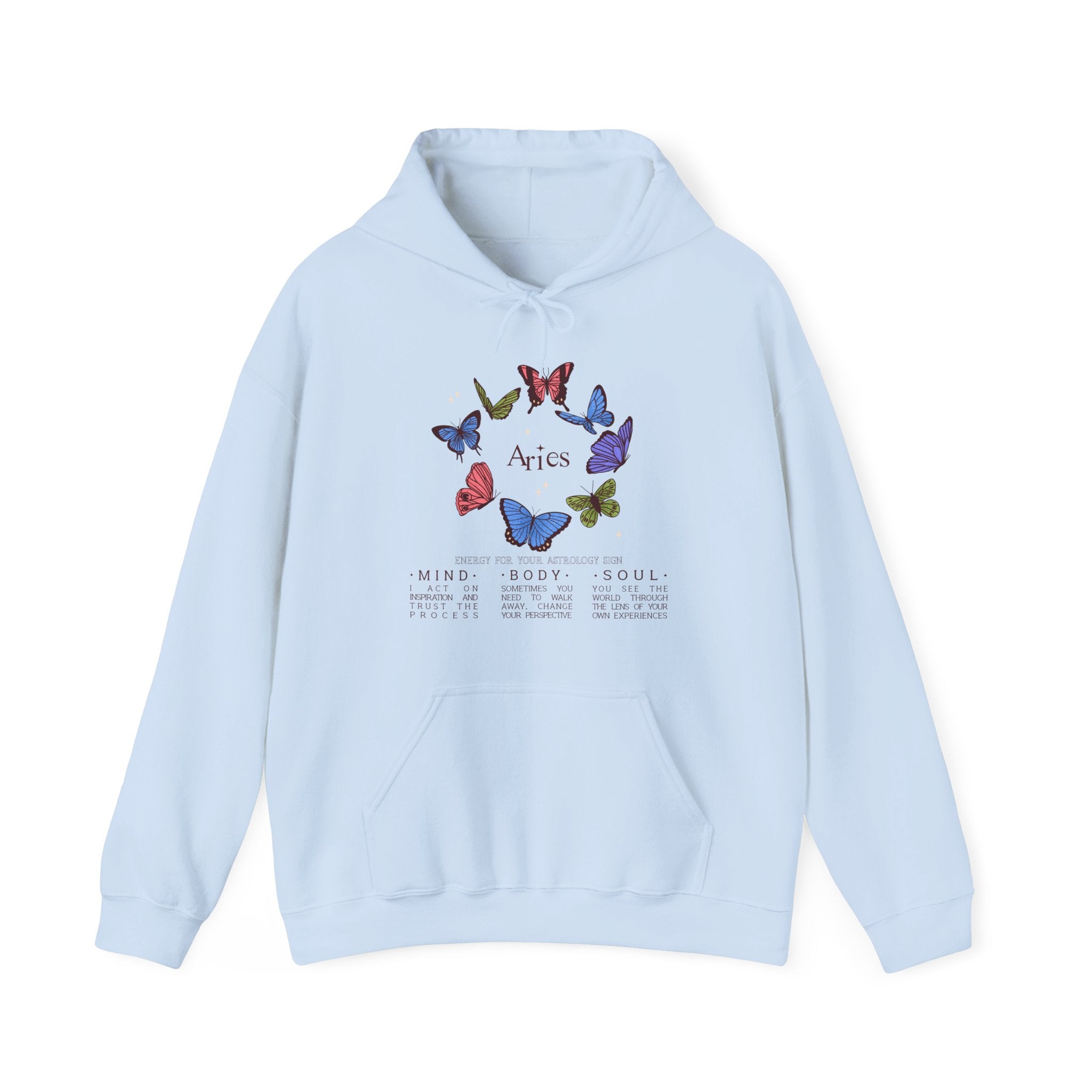 Aries Butterfly Astrology Hoodie