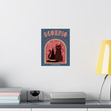 Scorpio Spooky Cat Astrology Art Print