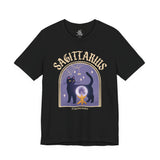 Sagittarius Spooky Cat Astrology Tee