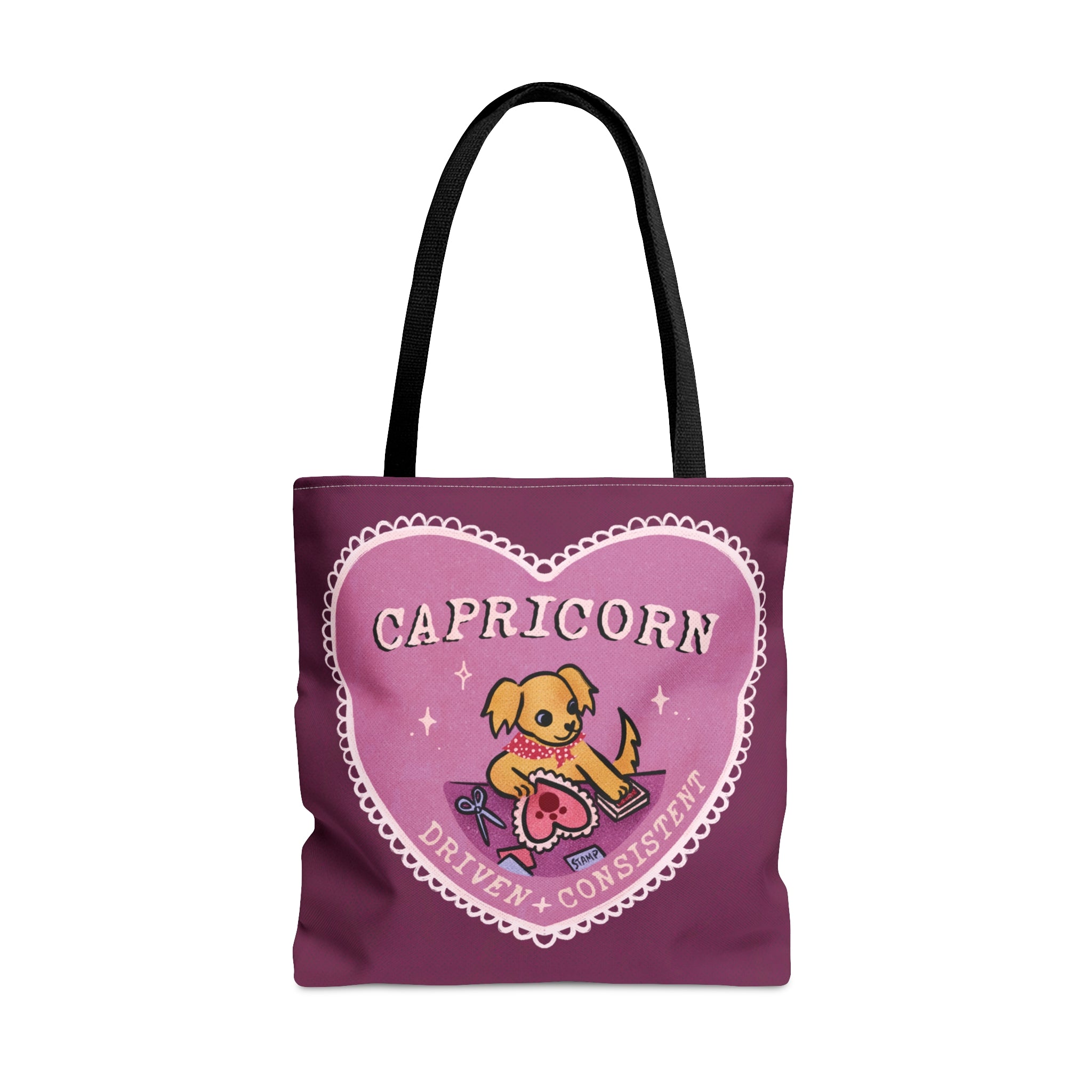 Capricorn Lover Dog Astrology Tote