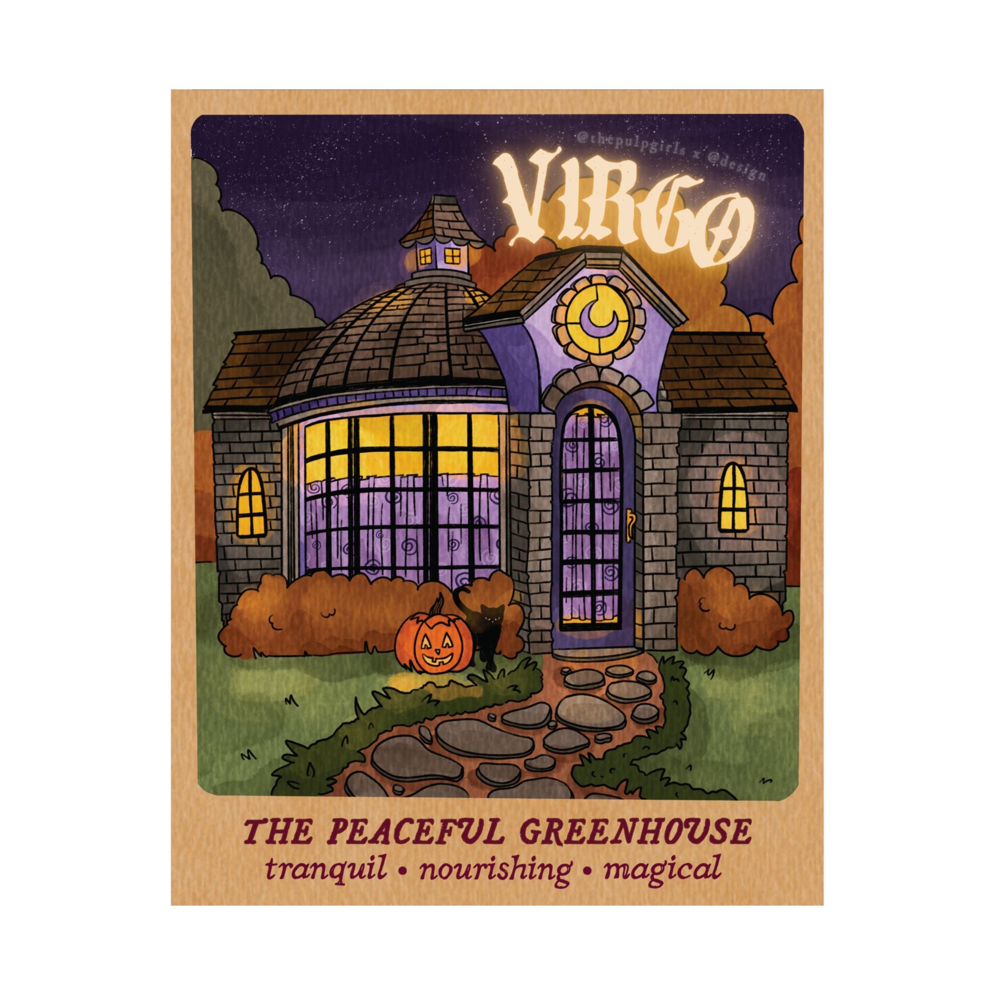 Virgo Autumn Home Astrology Art Print