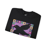 Pisces Whimsical Crow Crewneck Sweatshirt
