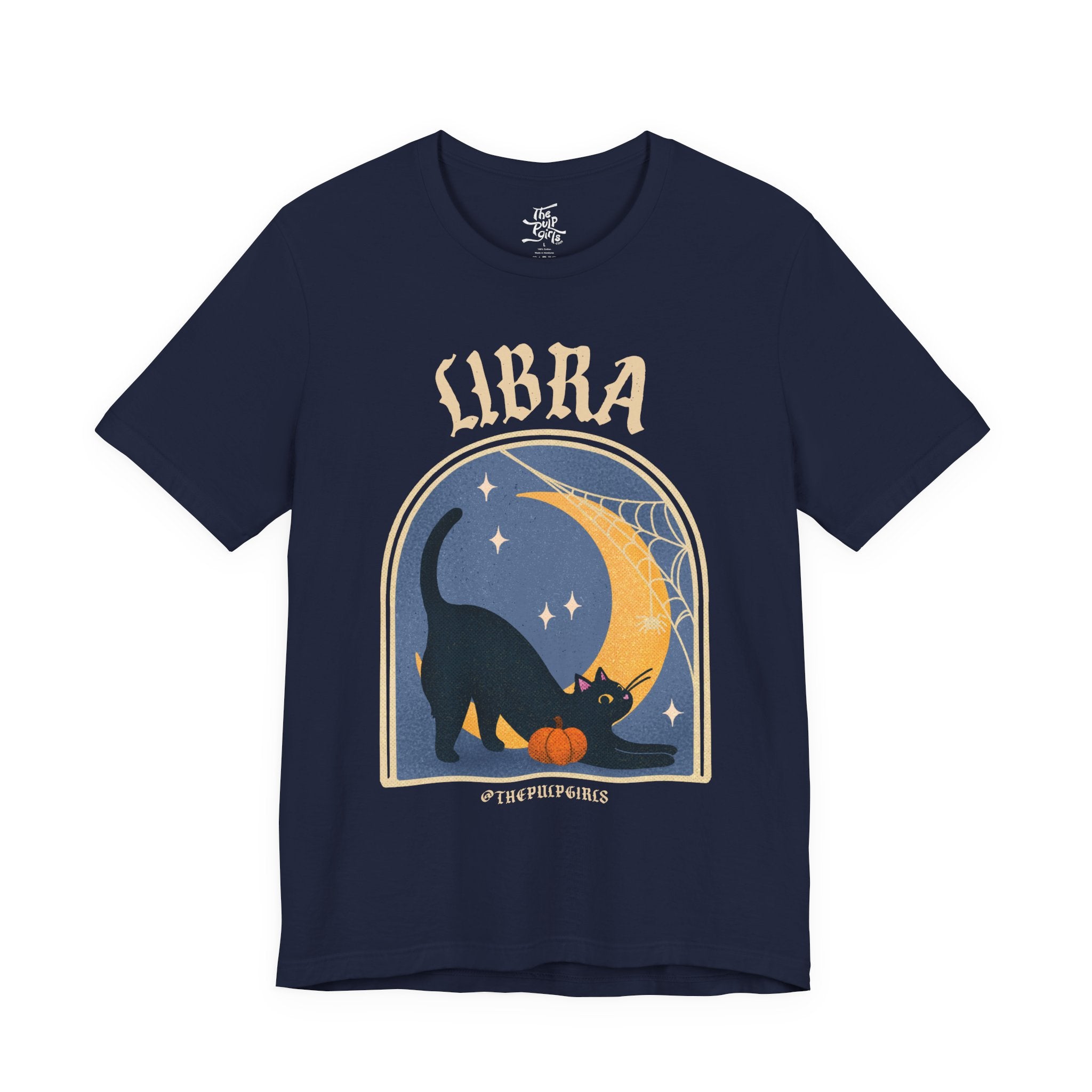 Libra Spooky Cat Astrology Tee
