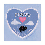 Pisces Love Cat Art Print