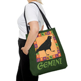 Gemini Whimsical Crow Tote Bag